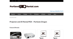 Desktop Screenshot of portlandprojectorrental.com